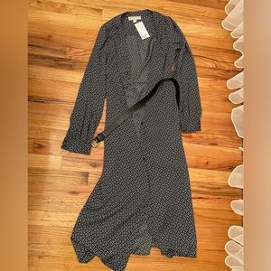 Brand new Michael Kors long dress with belt